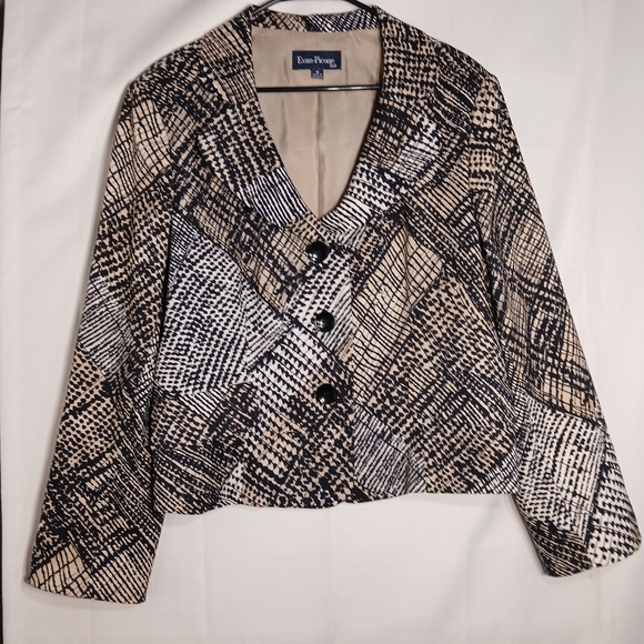 EVAN PICONE BLAZER FOR WOMEN BUSINESS SUIT, NO SKIRT/ BLAZER ONLY!  SIZE 18 - Picture 13 of 14